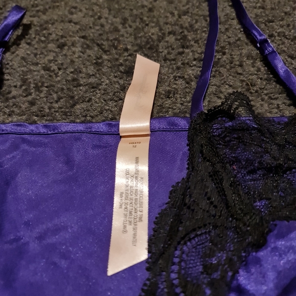 Purple Nightie with Black Lace - Picture 6 of 6